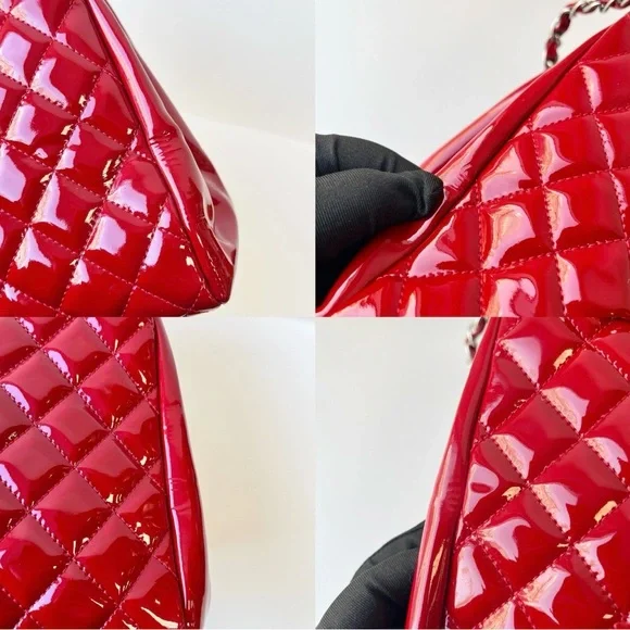 Chanel Mademoiselle Red Patent Leather Shoulder Bag - Vintage and EUC! - Picture 16 of 17